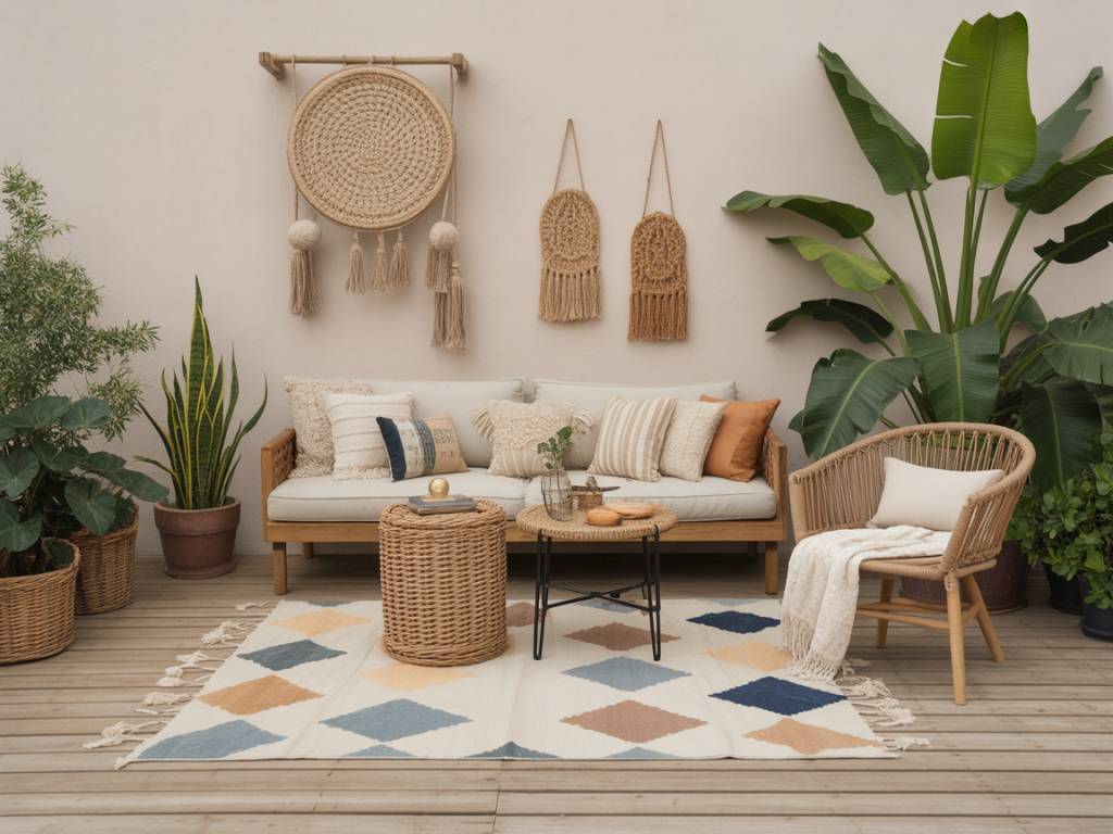Inspirations déco : des coins détente en extérieur grâce aux coussins
