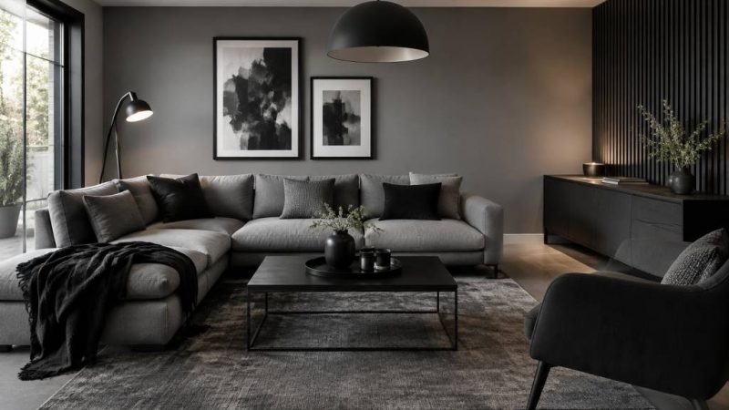 Gris-noir : les plus belles idées déco pour adopter cette association tendance