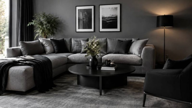 Gris noir : comment associer ces deux couleurs pour une décoration élégante