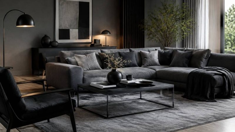 Couleur gris et noir : les associations déco qui font sensation